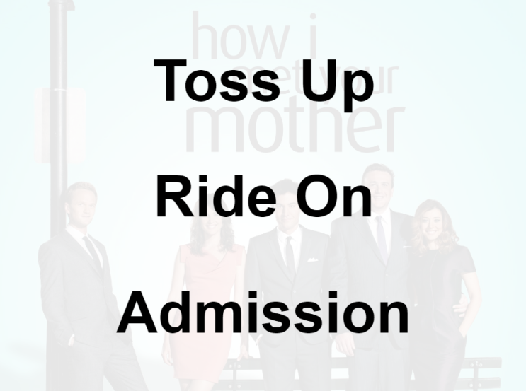 미드 박살내기 61일차: (1) Toss Up (2) Ride On (3) Admission, 무슨 뜻일까? (영어 공부 혼자 하기, 내가 그녀를 만났을 때)