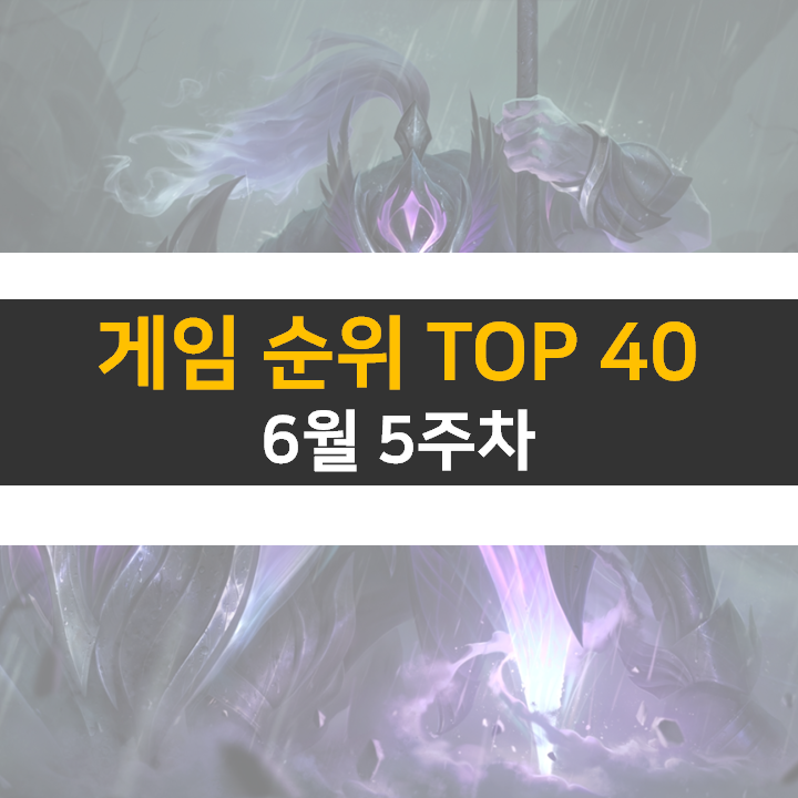 모바일, PC 온라인, 스팀 게임 순위 (2022년 6월 5주 차) 모바일, PC 온라인, 스팀 게임 순위 (2022년 6월 5주 차)