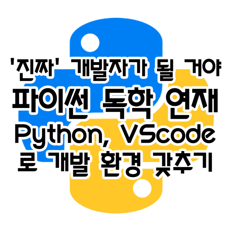 파이썬 독학, Python, VScode 에디터 설치 방법