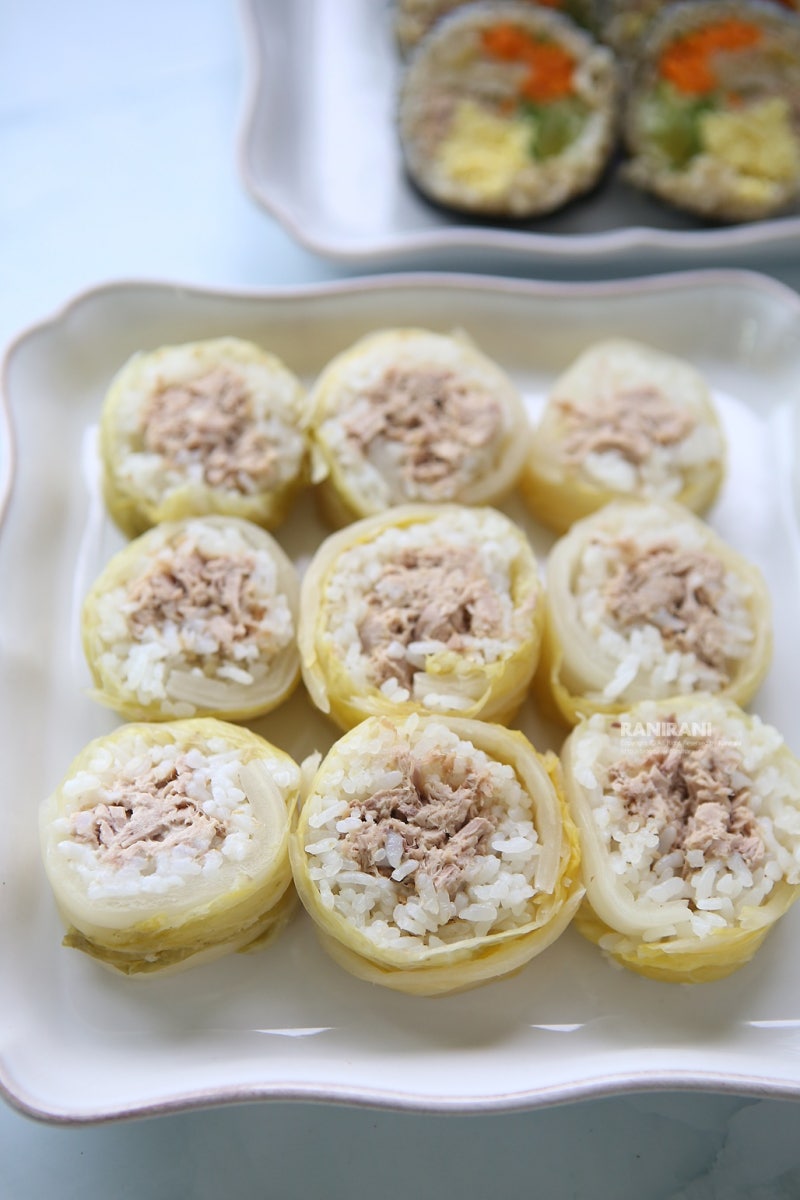 라니라니 Is Ranirani.. - 묵은지무침 넣은 김밥 참치넣은 묵은지쌈밥 말이 개운하게 | 블로그나와