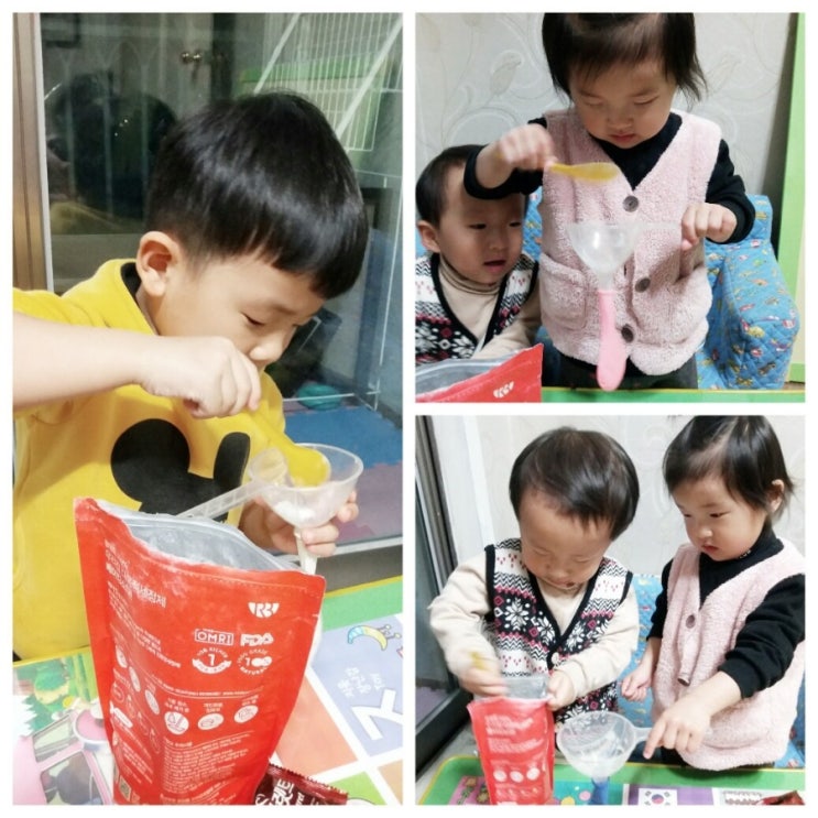  [엄마표 과학놀이] 풍선이 부푼다~화산폭팔이라고~헉!