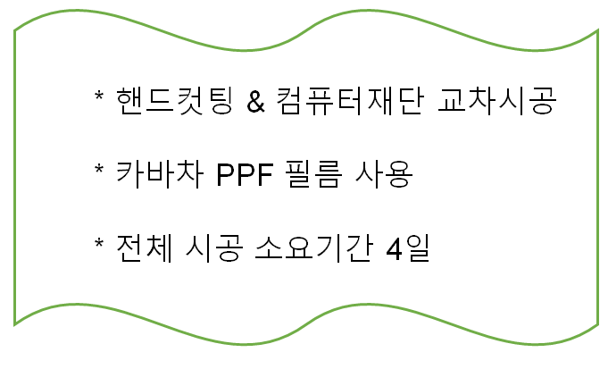 성남 판교 수정구 / PPF / 미니 브릭레인 에디션 쿠퍼S 5도어 애니그매틱 블랙 전체 카바차PPF / 미니 / 쿠퍼