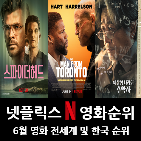 2022년 6월, 넷플릭스 영화 전세계 및 한국 순위 : 네이버 블로그