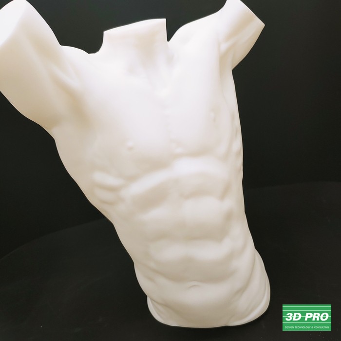 3D 프린팅으로 실제 크기의  남성 조각상 모형 출력물제작/ 대학생 졸업작품/3D프린터 출력물/ SLA방식/ABS Like 레진/ 쓰리디프로/3D프로/3DPRO