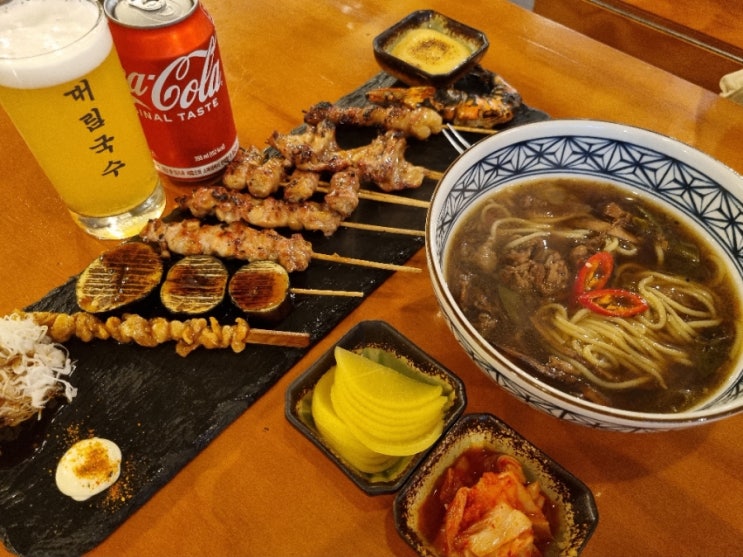  [성수역맛집] "대림국수" 성수점/온면&모듬숯불꼬치&대림맥주/꼬치국수맛집/성동구,성수동맛집/성수술집,성수밥집