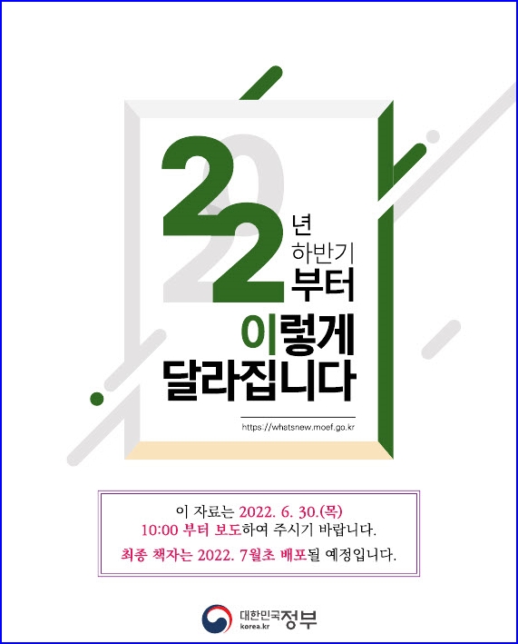 2022년 하반기부터 이렇게 달라집니다 (전체 파일 다운로드) 2022년 하반기부터 이렇게 달라집니다 (전체 파일 다운로드)