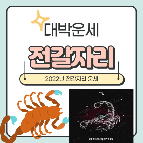  2022년 전갈자리 운세 참고하세요