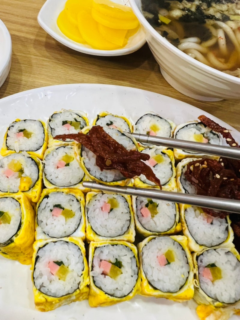 천안 맛집 달인 즉석 계란말이 김밥