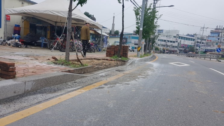  경기도 남양주시 경계석커팅 작업사진입니다.