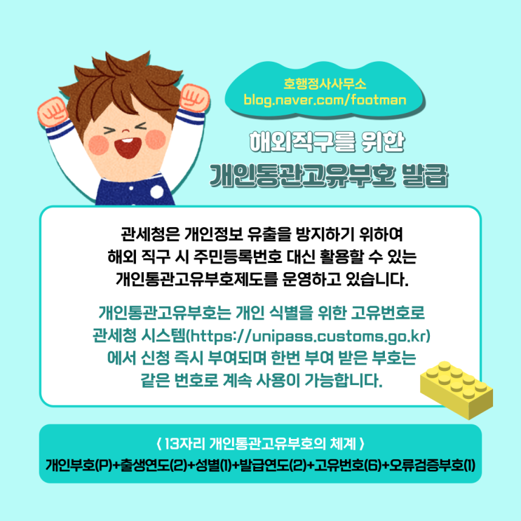  해외직구를 위한 개인통관고유부호 발급