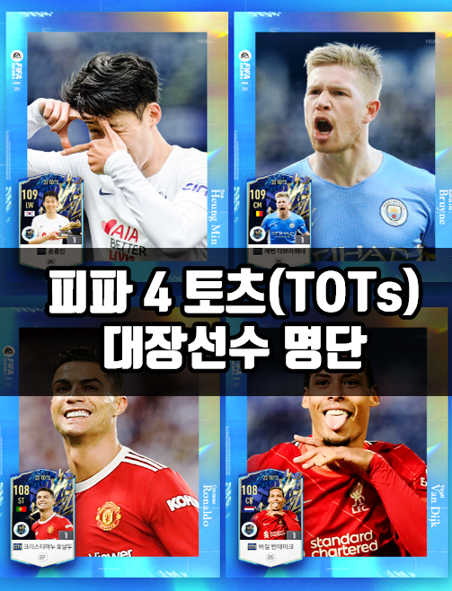  피파온라인4 22 토츠(TOTs) 출시! 대장선수 명단