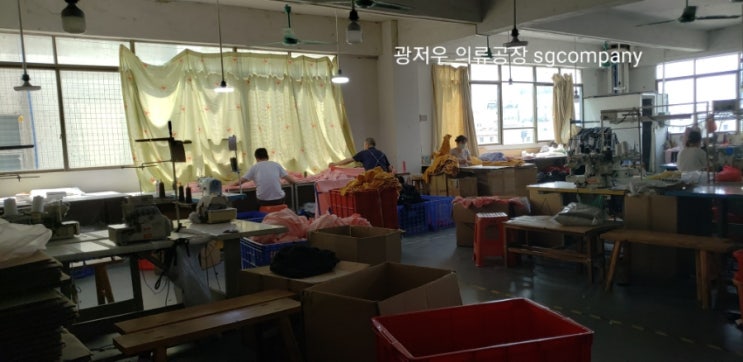  광저우 의류 제작)  공장 운영기록 의류 제작 일상  :)