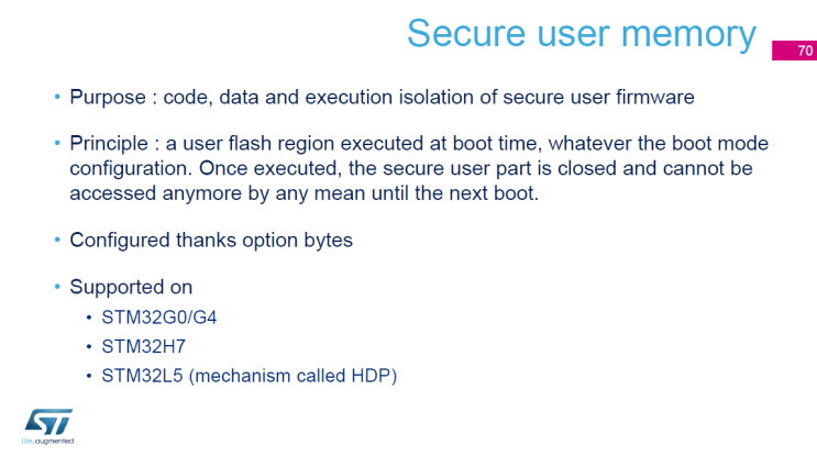 [STM32] MOOC Security#Secure Memory