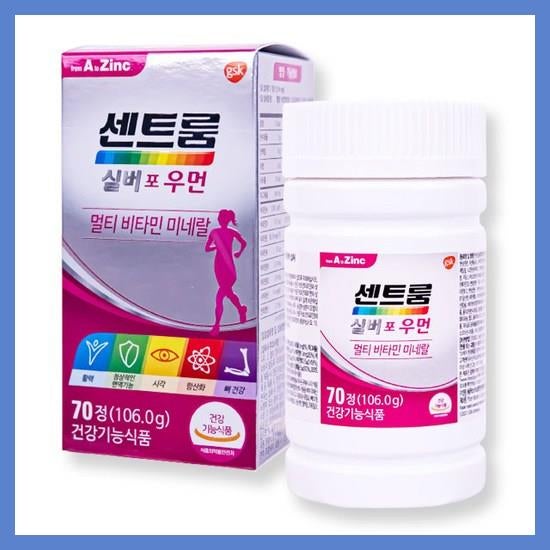 한국화이자제약 센트룸 실버 포 우먼 멀티비타민 미네랄, 70정, 1개 <굿아이템> (37af303d-fa91)