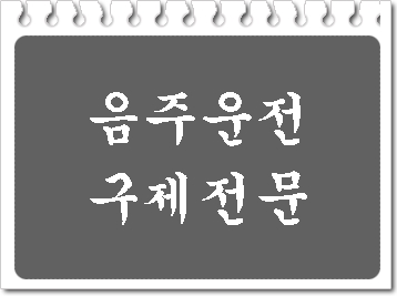  음주운전 면허취소 구제 및 반성문 탄원서 작성 (대구 행정사)