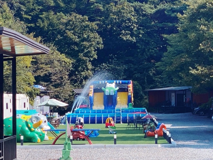  [좋은곳] 여름휴가는 가평글램핑 수영장있는 카라반 팬션, 국내여행 서울근교 아이와 함께 가볼만한 곳 채움카라반리조트