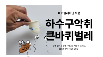  인천 하수구 악취 바퀴벌레차단 큰바퀴벌레 박멸업체 유입차단