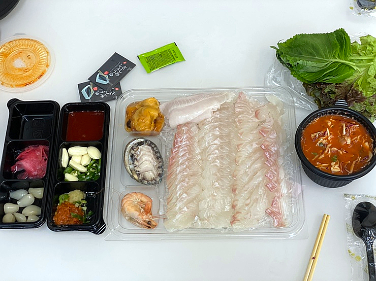  대관령 횟집, 발왕산물꼬기! 양떼목장 들렀다 포장해오기 좋아요:)