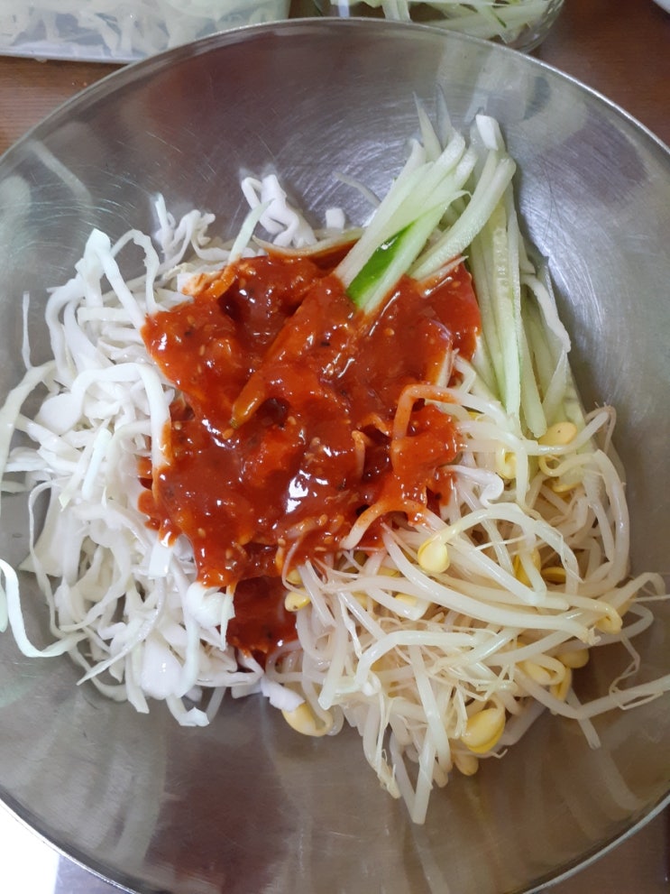  참치 김치찌개,쫄면만들기