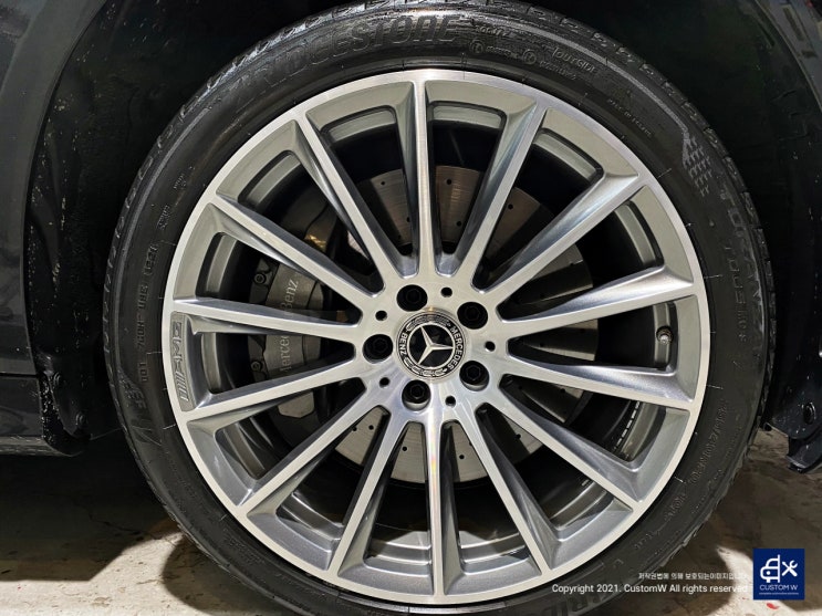  벤츠 S500 휠상처 다이아몬드 컷팅 휠복원