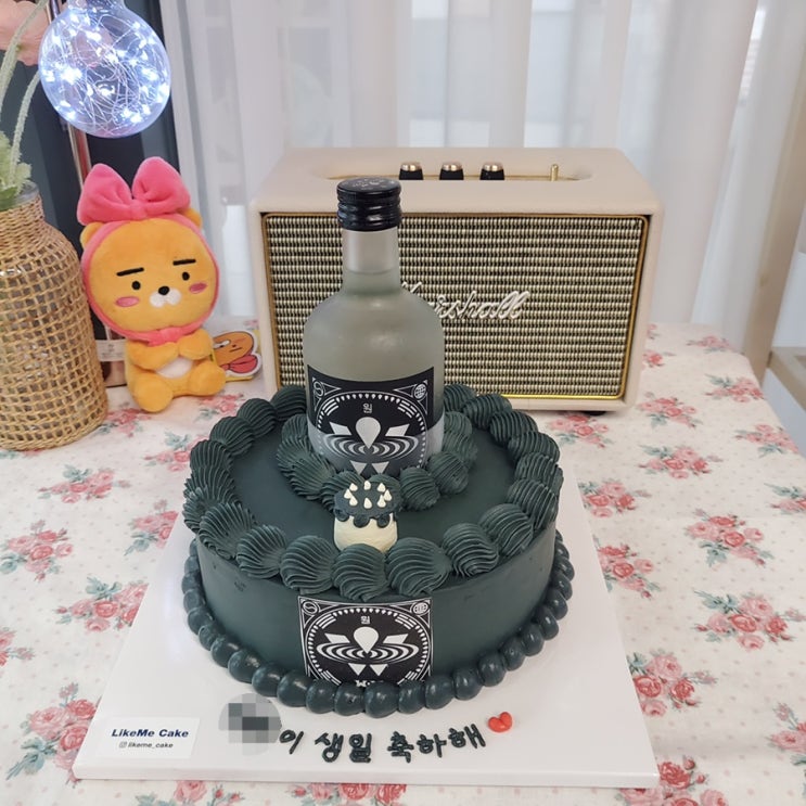  평택 주문제작 케이크 맛집 라이크미에서 원소주 케이크 주문했어요!