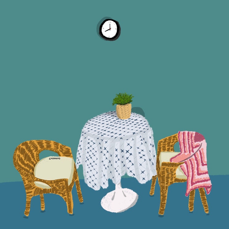  아이패드 드로잉)오랜만에 그린 그림^.^내 방 그리기!