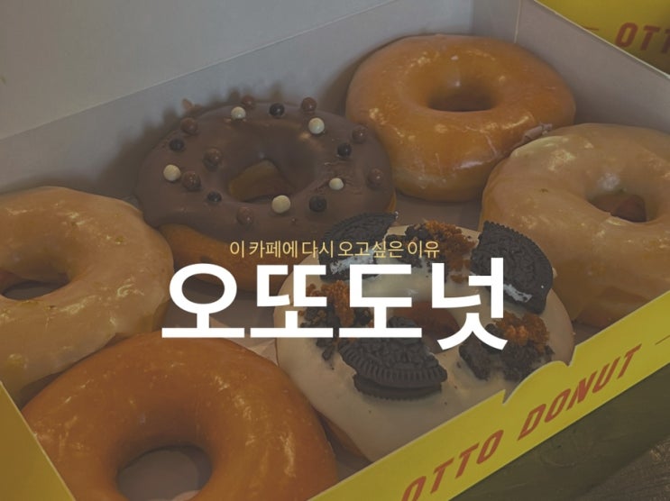  <제주 오또도넛> 이 카페에 다시 오고싶은 이유