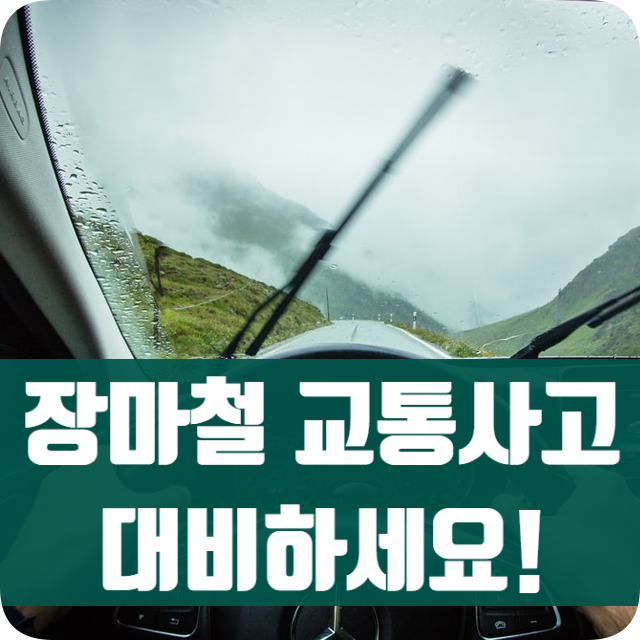  국내여행 장마철 빗길 교통사고 조심하세요