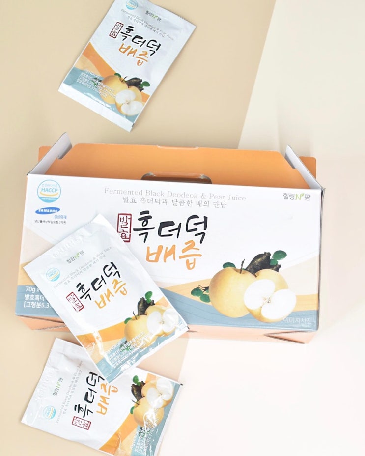  [청, 진액]달콤쌈싸름한 매력, 힐링앤팜 발효흑더덕 배즙