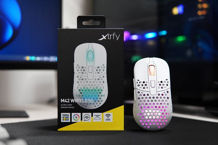 Xtrfy M42 초경량 무선 게이밍 마우스 가벼움과 성능, 커스텀을 담다