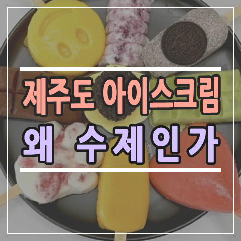  수제 프리미엄 제주도 아이스크림 제스윗