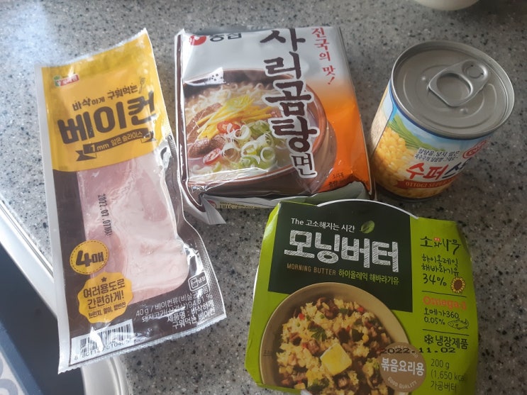  된장 버터 옥수수 라면