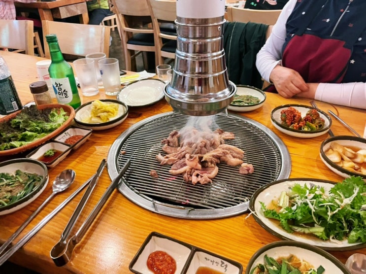  광명 밤일마을 맛집, 가나안덕에서 엄마랑 오리구이 먹으러~!