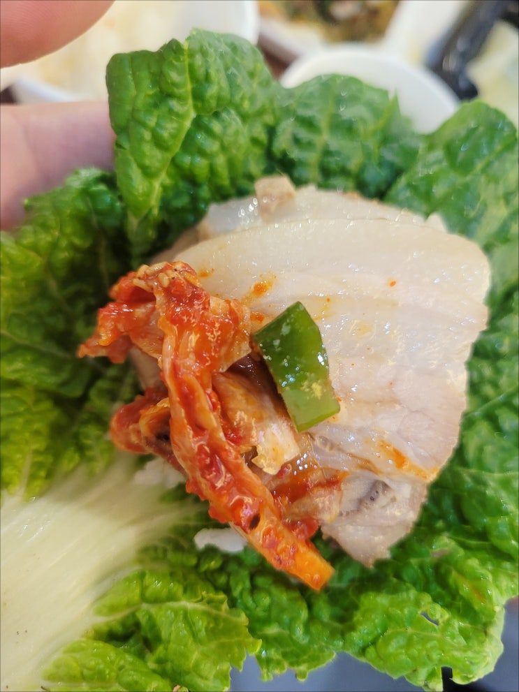 [양산 동면맛집] 보쌈배달로 먹는 이가네보쌈 석산점 야채 양이 혜자