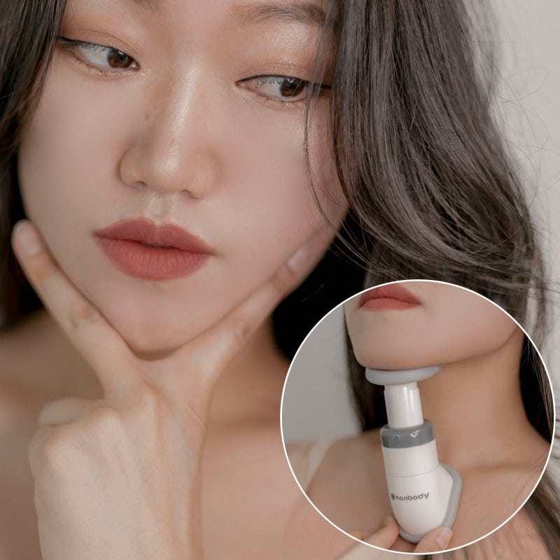 이중턱 없는 얼굴 브이라인 만들기 혼바디 슬리머 운동 사용법