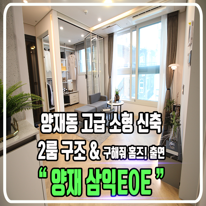 양재동 삼익EOE 고급 신축빌라 - 2룸 구조 & 구해줘 홈즈 출연 / 정보 및 타입 소개