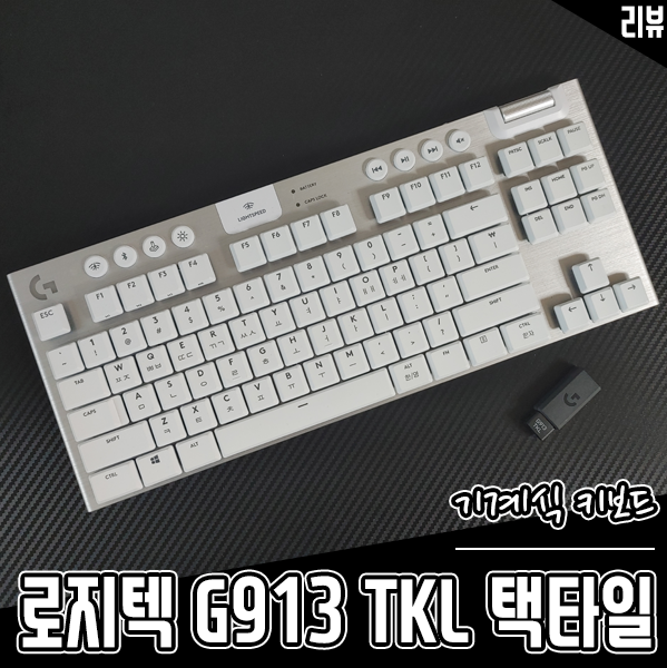 무선 게이밍 기계식 키보드 로지텍 G913 TKL 택타일 리뷰