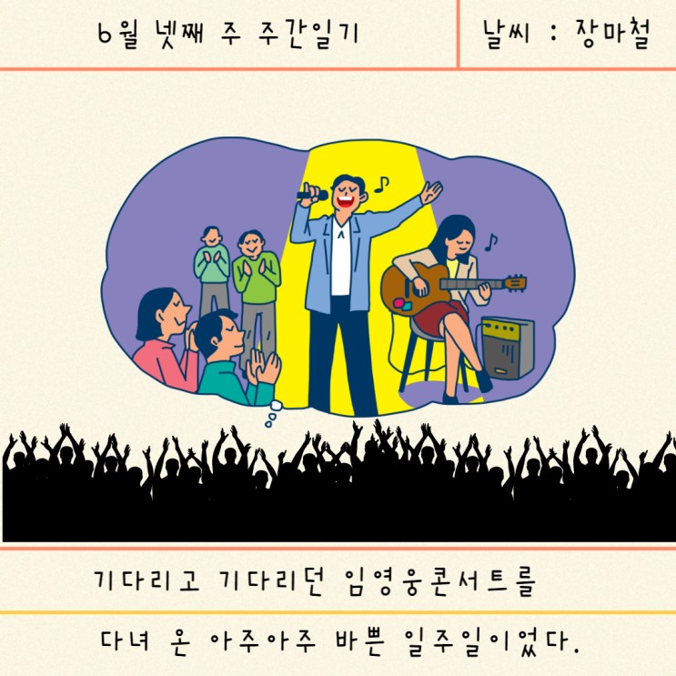[블로그 주간일기 챌린지] 임영웅 대전 콘서트 후기 / 6월 넷째 주 주간일기