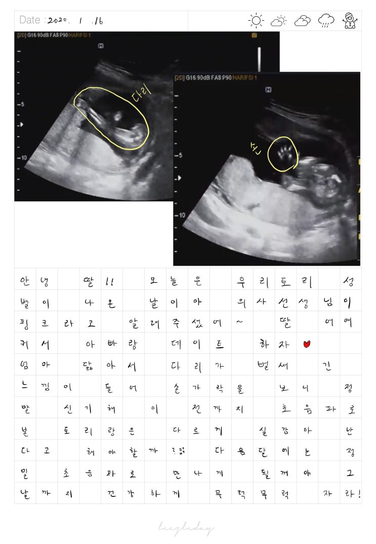  2020.01.16태아일기
