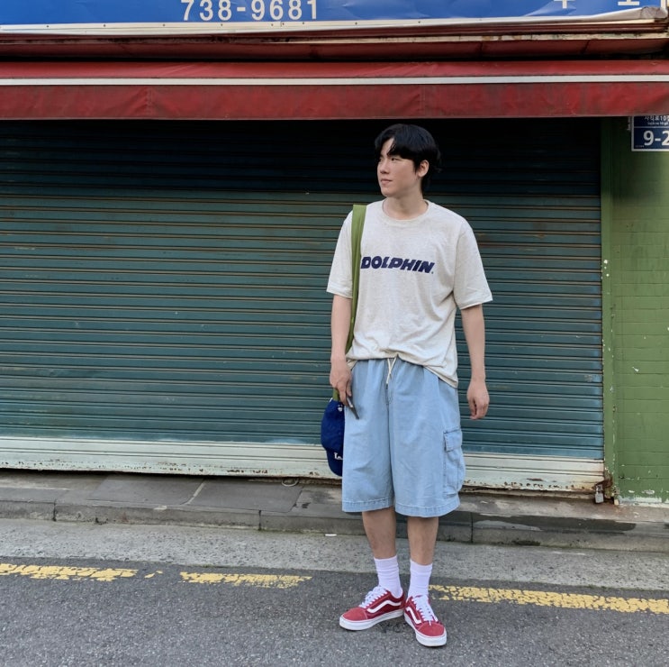  [돌핀웨이브어패럴] 돌핀 어센틱 로고 티셔츠