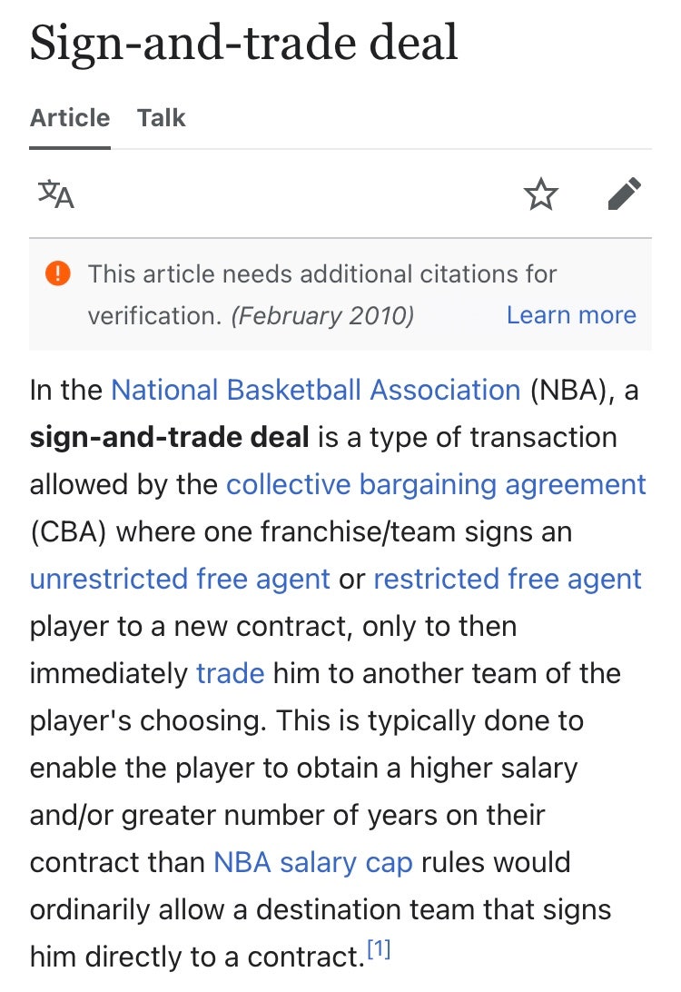 NBA] 이적시장을 더 재밌게 즐기도록 이적용어를 araboza 2탄 ( RFA, 사인앤트레이드 ) : 네이버 블로그