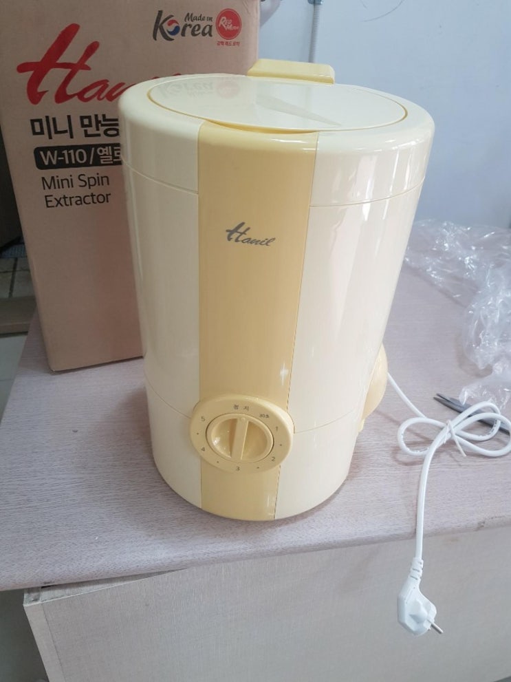 한일 미니 탈수기 짤순이 W-110 사용후기 손목보호! 한일 미니 탈수기 짤순이 W-110 사용후기 손목보호!