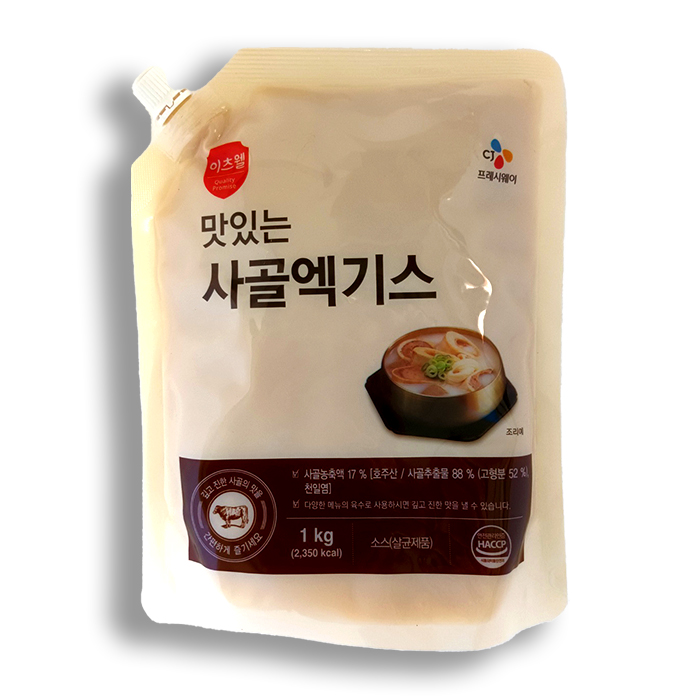  CJ 이츠웰 맛있는 사골엑기스 1kg 사골육수 베이스 조미용
