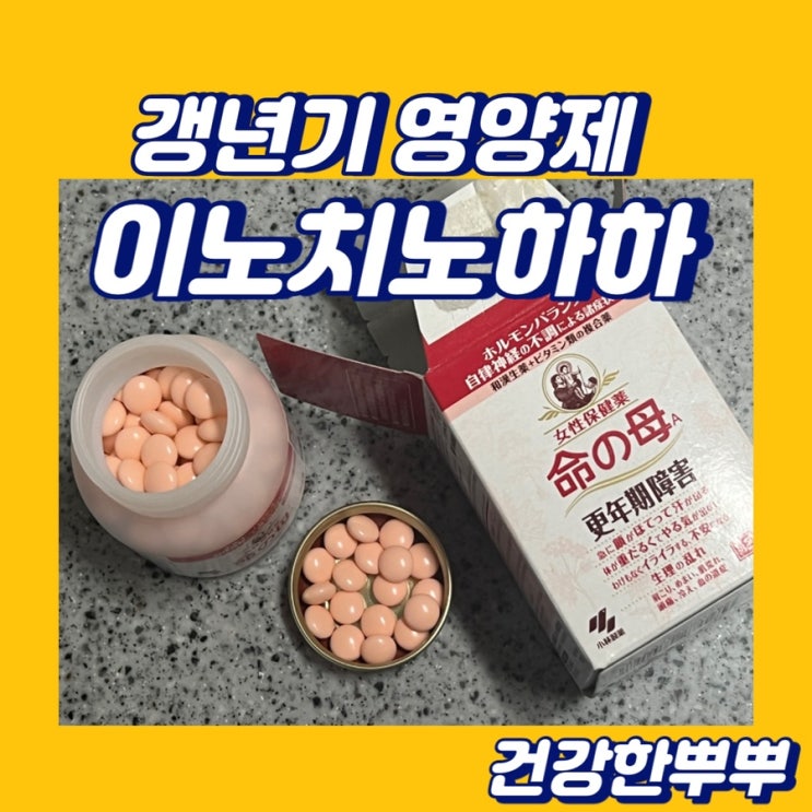  이노치노하하 갱년기 영양제 추천