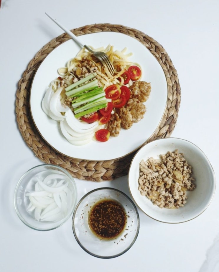 편스토랑 류수영 참간초 소스 황금비율 참간초면 냉파스타 스파게티 만들기