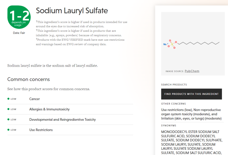  라우릴 황산 나트륨=소듐라우릴설페이트 Sodium Lauryl Sulfate(SLS), Sodium dodecyl sulfate