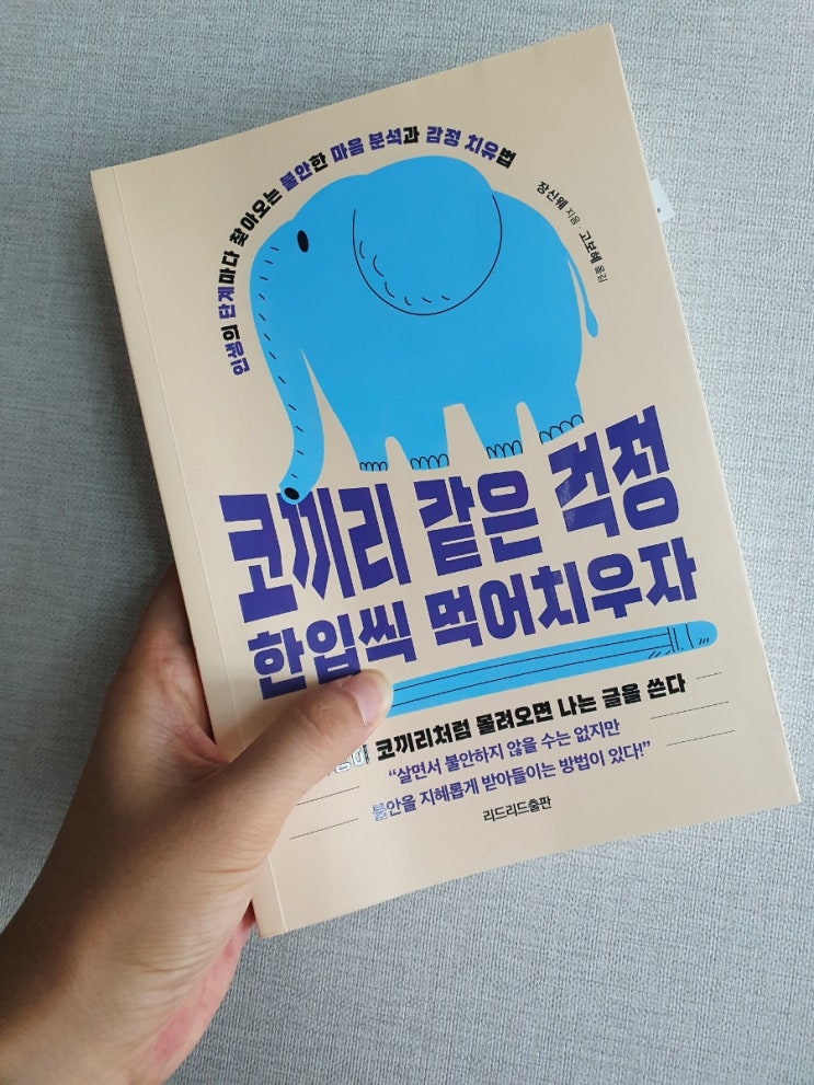  책 서평- 코끼리 같은 걱정 한입씩 먹어치우자