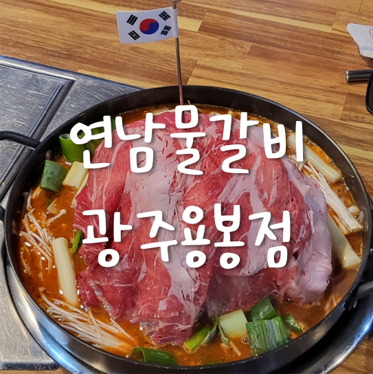 [광주 용봉동 /전철우사거리] 연남물갈비, 독도물갈비 내돈내산솔직리뷰