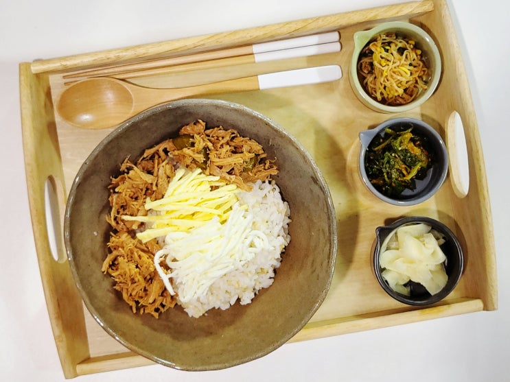  [아이반찬] 간단요리 5분 레시피! 닭가슴살 장조림 덮밥