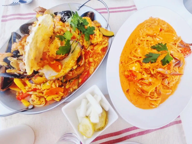  [경기도맛집] 그해 우리는 촬영지 서해바다 화성 궁평항 해산물빠에야 , 파스타맛집 윤트로 [Yuntro]